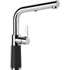 SCHOCK | Miscelatore SC540 Canna Alta Dritta con Doccia Estraibile, Base Rivestita in ®Cristadur Premium Nero Puro, h323mm