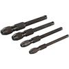 Silverline Craft Pin Morsa Attrezzi Power Mandrino Trapano Set di 4 (1, 2, 3 & 4mm)