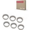 JUVA Guida per maniglia da 16 mm, anello cuscinetto bianco per maniglie e coppia di maniglie - SM10003 | cuscinetti in plastica per maniglie delle porte | Made in Germany | Confezione da 6 anelli