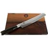 Tusina KAI Shun Premier Tim Mälzer TDM-1705, coltello giapponese ultra affilato, lama damascata da 23 cm, con lama ondulata + tagliere grande e massiccio in legno massiccio 30 x 18 cm, VK: 268