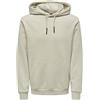 Only & Sons Uomo O&S Morbido Felpa con Cappuccio Maglione Basic Hoodie Maglione ONSCERES, Colore:Nero, Dimensione Maglia:XXL