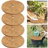 BSTDAYEVER Disco in Fibra di Cocco 30cm Pacciamatura Cocco 4pcs Sicure Cocco per Protezione Piante Biodegradabili Pacciamatura Cocco Tappetino Traspiranti per Piante e Alberi Previene Gelo Dalle Erbacce (30cm)