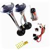 YIYDA Tromba d'aria Tromba per camion Car Horn 150DB Tromba d'aria per auto Zinco cromato Doppia tromba Corno d'argento con compressore Allarme dell'auto Air Horn per 12V Barca Auto Camion Treno ecc