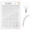 NAGARAKU 7D Volume Ciglia Extension 320 Fans Prefabbricate Gambo Lungo Ventagli Base Sottile A Punta Ciglia Finte Ciuffetti Fluffy Soffici Naturali Premade Fans Nere 16 Righe Box XL(0.07 C 9-14mm)