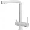 Elleci MKKTOU96 Miscelatore Filtrante monocomando Cucina con canna girevole Tourmaline finitura Keratek Bianco White 96