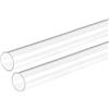 DMiotech 2pz 15mm x 18mm 12 Trasparente Tubo Rigido Plastica Tubazione | Acrilico, per Acquario Acqua Tubo Acqua Raffreddamento Sistema Idraulica