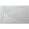 Leroy Merlin Piatto doccia in resina effetto pietra bianco L 120 x L 80 cm