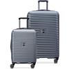 DELSEY PARIS Cruise 3.0, Trolley rigido espandibile con ruote girevoli, Grafite, Checked 26 Inch Trunk