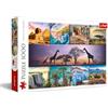 Trefl - Collage: Africa - Puzzle 1000 Tessere - Puzzle fai da te con i Simboli del Continente Africano, Intrattenimento Creativo, Divertimento
