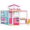 Barbie- Casa a 2 Piani con Bambola e Tanti Accessori, Giocattolo per Bambini 3+ Anni, DVV48, multicolore