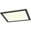 Trio Leuchten Trio Lampada da soffitto a LED Phoenix 674013032, Metallo Nero opaco, Acrilico Bianco, incl. LED da 15 Watt