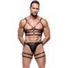 Zado Leather Chest & Waist Harness Set 2010275 Black
