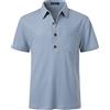 Harbrosrce Polo da Uomo Basic Manica e Maniche Lunghe Corta Tennis Golf Waffle a Maglia T-Shirt Ricami Piquet Camicia Poloshirt Cotone Camicia per L'Ufficio con Colletto e Bottoni