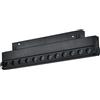 M LEDME Modulo Faretti Led lineare da binario magnetico 16mm 12W nero orientabile 24cm Bianco neutro 4000K M LEDME