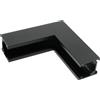 M LEDME Connettore a L verticale per binario magnetico 16mm nero M LEDME