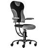Poltrona direzionale SpinaliS Spider, metallo-nero, a723-grigio