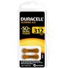 Duracell 6 Batterie otoacustiche 312 1,45V Zinco-Aria