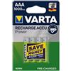 Varta Recharge Accu Power 4 Batterie ministilo ricaricabili 1000mAh AAA 1,2V