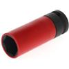 GEDORE Red Chiave a Bussola per Cerchi in Lega per Avvitatore con Boccola Protettiva, 1/2 pollici, 12.5 mm, Esagonale, 21 mm, Rosso Traffico, Auto e Officina, K19 LS 21