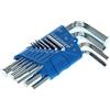 GEDORE Giravite a Squadra, Set di 10 Pezzi, per Viti a Esagono Incassato, Giravite Brugola, con Supporto, 1.3-10 mm, H 42-10