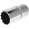 GEDORE Red Inserto Chiave a Bussola Lunga, Attacco 1/2 pollici, 12.5 mm, Bocca Dodecagonale, Chiave a Bussola 32 mm, Utensile, R61103214, Acciaio