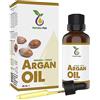 Natura Pur Olio di Argan 50ml - 100% puro, spremuto a freddo, vegano - dal Marocco - Argan Oil per viso, corpo, capelli, pelle, mani