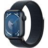 Apple Watch Series 9 GPS Cassa 41mm in Alluminio Mezzanotte con Cinturino Sport Loop Mezzanotte - MR8Y3QL/A