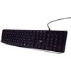 EWENT EW3001 Tastiera Business USB con cavo per computer, tastiera silenziosa, dimensioni normali, resistenti a liquidi, PC/portatile, layout QWERTY spagnolo, colore nero