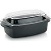 kela teglia kela con coperchio 4,5 litri, teglia rettangolare adatta all'induzione KERROS, rivestita in alluminio fuso, casseruola adatta al forno