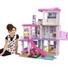 Barbie Casa dei Sogni - Playset Casa di Barbie 3 piani - Piscina - Scivolo - Ascensore - Oltre 75 Accessori - Alta 110 cm - Regalo per Bambini 3-7 Anni, GRG93