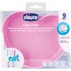 Chicco piatto cuore ventosa silicone rosa