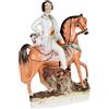 Statua Antica in Porcellana Staffordshire Inghilterra 1860-1880