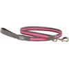 Kerbl Pet Light & Reflex - Guinzaglio Luminoso, 25 mm x 120 cm, Colore: Rosa