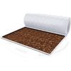 FDM Coprimaterasso KOKOS Topper 140 x 200 cm, grado di durezza H4, altezza circa 1 cm, adatto a persone allergiche, conforme allo standard Öko-Tex bianco