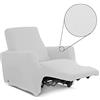 BIANCALUNA Copripoltrona per poltrone reclinabili Lounge Relax Genius R250 Bianco