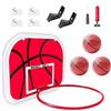 BEROZA Canestro Basket Bambini, Mini Canestro Basket Kit per Bambini e Adulti, Canestro Basket da Muro, per Porta Muro Montato e Camera, Ufficio, Uilizzabile da Interno ed Esterno Basketball Hoop