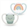 NUK Space ciuccio | 0-6 mesi | Ciucci con ventilazione supplementare per pelli sensibili | Silicone senza BPA | Boy | 2 pezzi