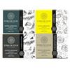 Écrin de Fleur - Cofanetto Saponi Biologici Uomo, Certificati COSMOS & Nature et Progrès, Cedro, Carbone, Lime, Pompelmo, 4 x 90g