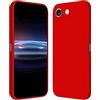 RankOne Custodia per iPhone 6 / iPhone 6s (4.7 Inches) Cover Morbida in Silicone TPU - Rosso Cina