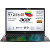 Acer Notebook Aspire Ryzen5 7530u CPU 6Core, fino a 4,5 GHz, RAM 8 Gb LPDDR4 4266 MHz, SSD PCIe NVMe 512Gb, FHD 15,6 IPS, Tastiera Retroilluminata, Fingerprint, Win11Pro, preconfigurato