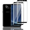 Hxiclrm 2+2 Pezzi Vetro Temperato per Samsung Galaxy S8, 2 Pezzi Protezione Schermo HD Con 2 Pezzi Fotocamera Posteriore Protector, Senza Bolle, Anti-Graffio, Schermo Pellicola