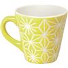 Excelsa Etnika Tazza caffè 90 ml, Porcellana, Giallo, 6.2x6.2x6 cm