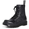 Dr. Martens 8 Eye Boot, Stivaletti Donna, Nero(Black Virginia), 42 EU