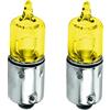 cyclingcolors 2x lampadina 12V 10W BA9S giallo lampara faro angel eyes luce auto moto