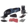 FERM Utensile Multifunzione a Batteria ioni di Litio 12V - 1.5Ah. Include 8 Accessori e Custodia. Velocità variabile