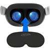 Digicharge Copriobiettivo Protettivo Lente VR Cuffia per Meta Quest 3S, 3S Xbox edition, Quest 3, Quest 2, Oculus Rift S, Valve Index e HP Reverb G2, Protezione Antigraffio e Antipolvere