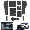 GAFAT Compatibile con Opel Mokka B Mokka-e 2021-2024 2025 2026 Tappetini Antiscivolo, Facelift Mokka e Tappetino Gomma per Console Centrale, Cuciture Porte, Accessori Mokka-B (Nero)
