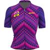 Santini Tour De France Femme Avec Zwift Official Tourmalet 2023 Short Sleeve Jersey Viola 2XS Donna