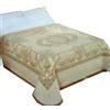 Carillo Coperta matrimoniale pura lana vergine Rossella - bianco/beige B907