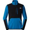 The North Face - Pile tecnico con zip - M Glacier Pro 1/4 Zip Adriatic Blue/TNF Black per Uomo - Taglia S,M